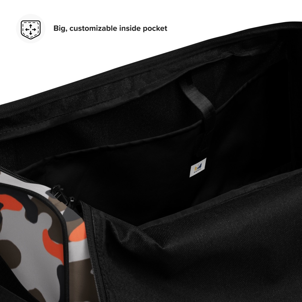 Orange camo duffel bag - Picture 10 of 16